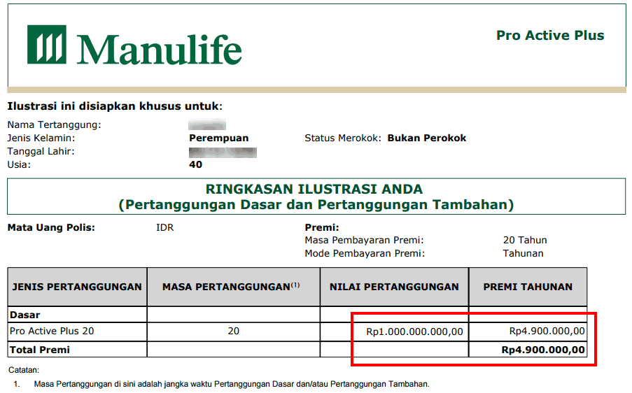 ilustrasi asuransi jiwa term life ilustrasi asuransi jiwa